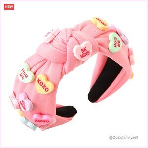 Heart Headband XOXO Love Hairband Romantic Glimmer Valentine's Day Accessory